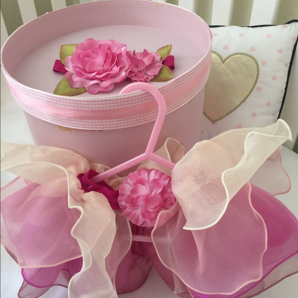 2 peace New born tutu rose/pink for photo shoots